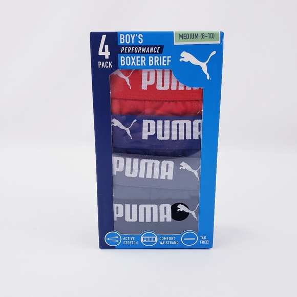Puma boy's 4 pack boxer brief - Picture 1 of 2